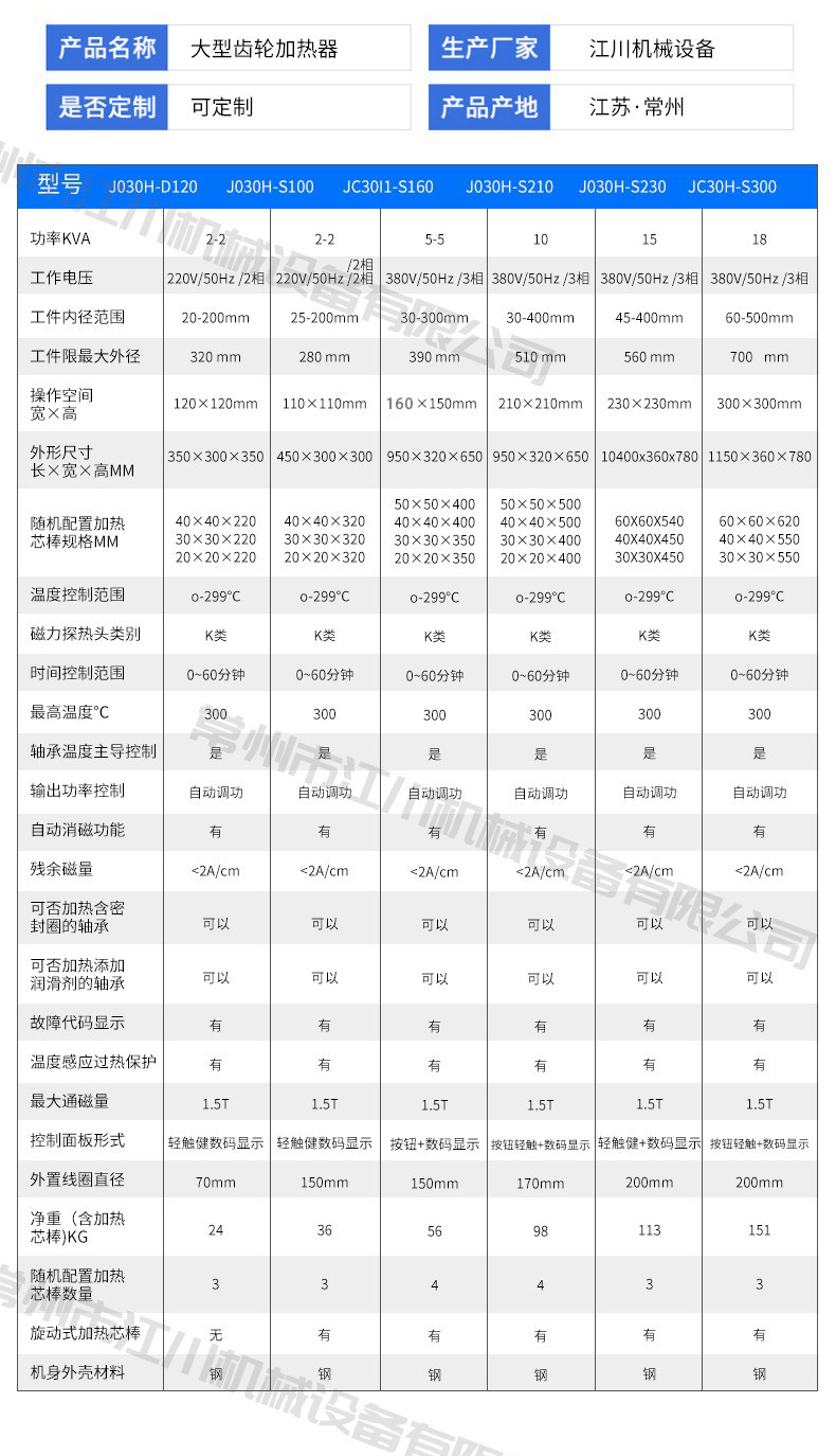 安全可靠轴承加热器